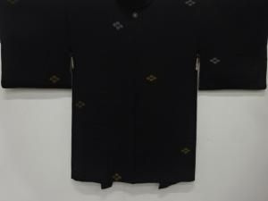 大正ロマン　漆　花菱模様織出し　一ツ紋羽織